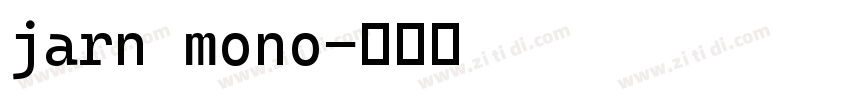 jarn mono字体转换